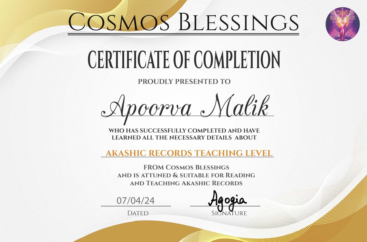 Certificate-reiki